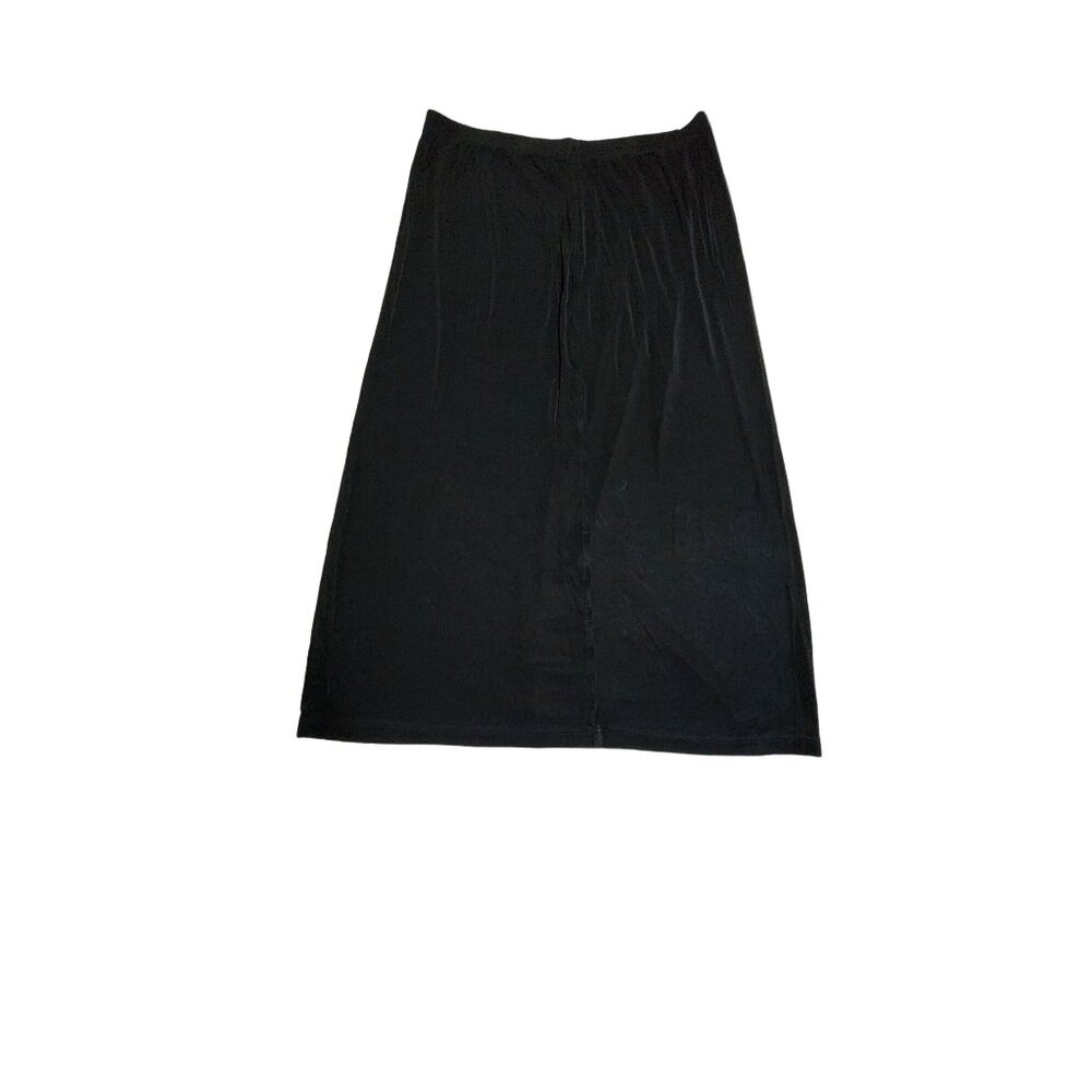 N Touch Womens Black Maxi Skirt XL Career Travel